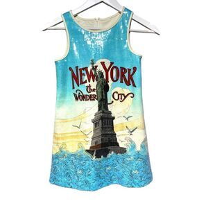 Nanette Leppre Sequin New York Statue of Liberty Tank Dress Size 10
